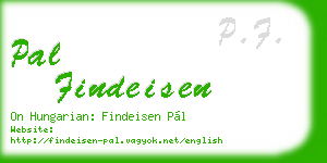 pal findeisen business card